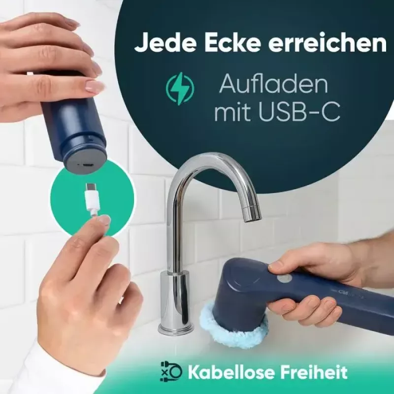 Clatronic ERB 3815 A juhtmevaba elektriline puhastushari 8 lisaseadmega