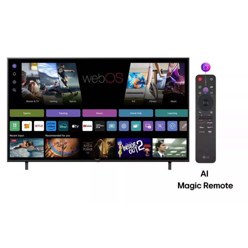 LG NanoCell AI NANO80 75NANO80A3B TV 190.5 cm (75 tolli) 4K Ultra HD nutiteler Wi-Fi must