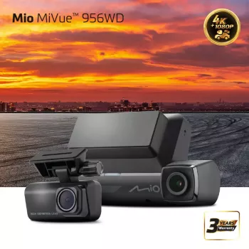 MIO MiVue 956WD salongikaamera GPS-i ja Wi-Figa, tuuleklaasikinnitus esivaate salvestamiseks