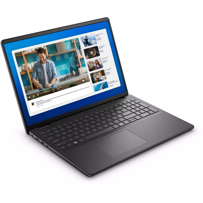 DELL DC16250 Intel Core 5 120U sülearvuti 40,6 cm (16 tolli) Full HD+ 16 GB DDR5-SDRAM 512 GB SSD Wi-Fi 6 (802.11ax) Windows 11 Home Must