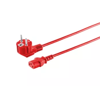 Microconnect MC-SCHUANGC13180R toitekaabel Punane 1,8 m Toitepistik tüüp E+F C13 pistikupesa