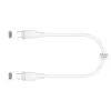 USB-C kuni USB-C laadimis-/andmekaabel j5create JUCX17W, 60 W, vedelsilikoon, 1,8 m, valge