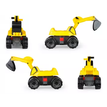 Sõiduekskavaator Lena GIGA TRUCKS Excavator PRO 4 ratast Plastik Teras