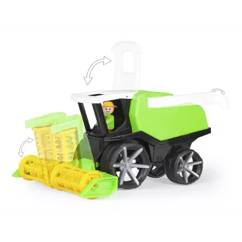 Kombain Lena TRUXX SM04536 Rubber Steel Must roheline