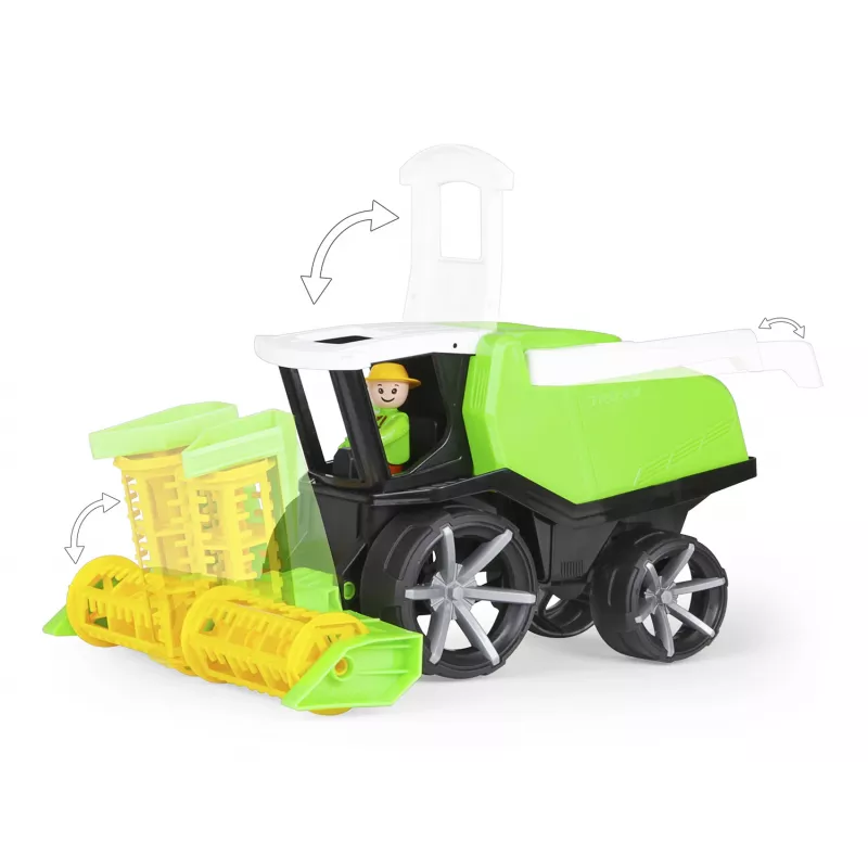 Kombain Lena TRUXX SM04536 Rubber Steel Must roheline