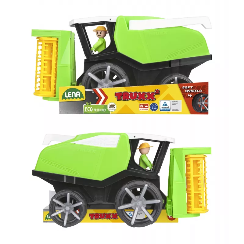 Kombain Lena TRUXX SM04536 Rubber Steel Must roheline