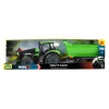 Mehaaniline mängutraktor Lena Deutz-Fahr Worxx, 74 cm pikkusega ja eemaldatava haagisega