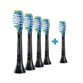 Philips Premium Plaque Defence HX9045/88 4+1 pakk harjapäid 5 tk Must