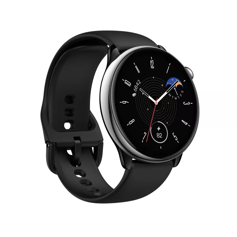 Amazfit GTR Mini 3,25 cm (1,28 tolli) AMOLED 42 mm digitaalne 416 x 416 pikslit puutetundlik must, hõbedane GPS (satelliit)