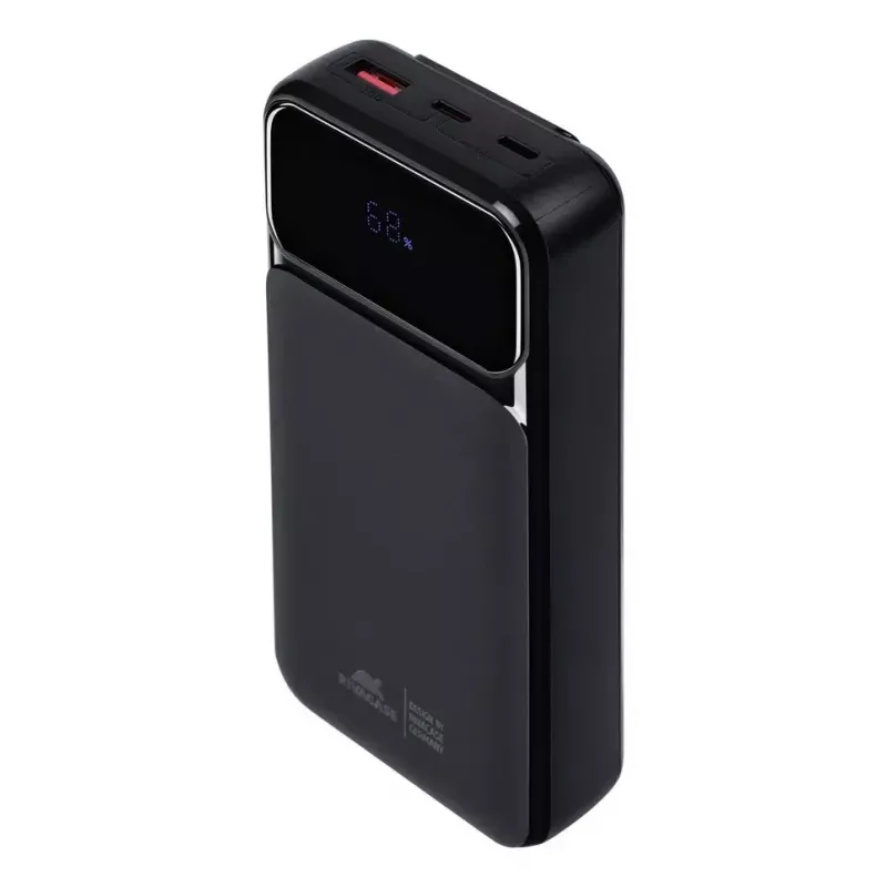 Kaasaskantav akupank Rivacase VA2221 — 20000 mAh LiPo, PD 3.0 ja QC 3.0, 3 porti (1×A, 2×C), 22,5 W väljund