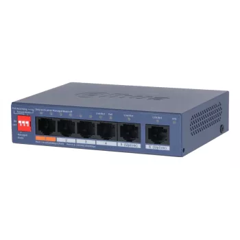 Dahua Technology CS4006-4ET2GT-60 võrgulüliti Hallatav L2 Gigabit Ethernet (10/100/1000) Power over Ethernet (PoE) Sinine
