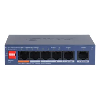 Dahua Technology CS4006-4ET2GT-60 võrgulüliti Hallatav L2 Gigabit Ethernet (10/100/1000) Power over Ethernet (PoE) Sinine