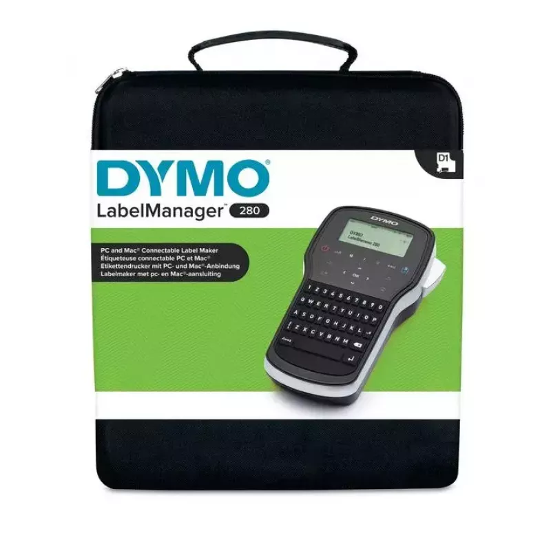 Sildiprinter Dymo LabelManager 280 QWERTY LCD, USB, Li‑Ion, D1-lint (max 12 mm)