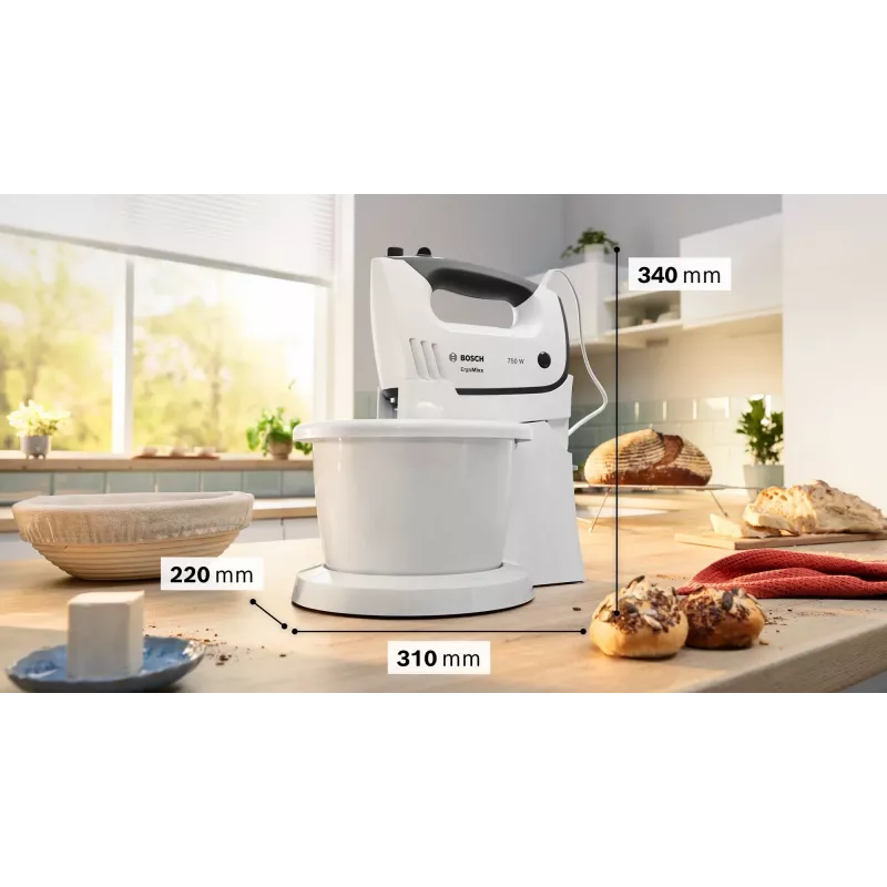 Bosch MFQ37490 mikser Käsimikser 750 W Hall, Valge