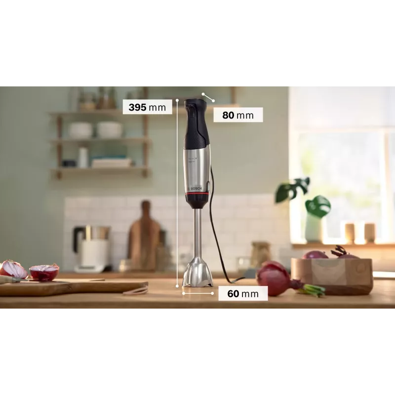 Bosch Serie 6 MSM6M621 blender 0,5 L saumikser 1000 W Must, Roostevaba teras
