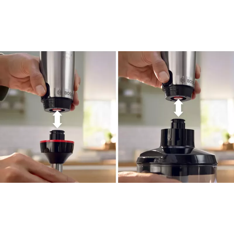 Bosch Serie 6 MSM6M621 blender 0,5 L saumikser 1000 W Must, Roostevaba teras