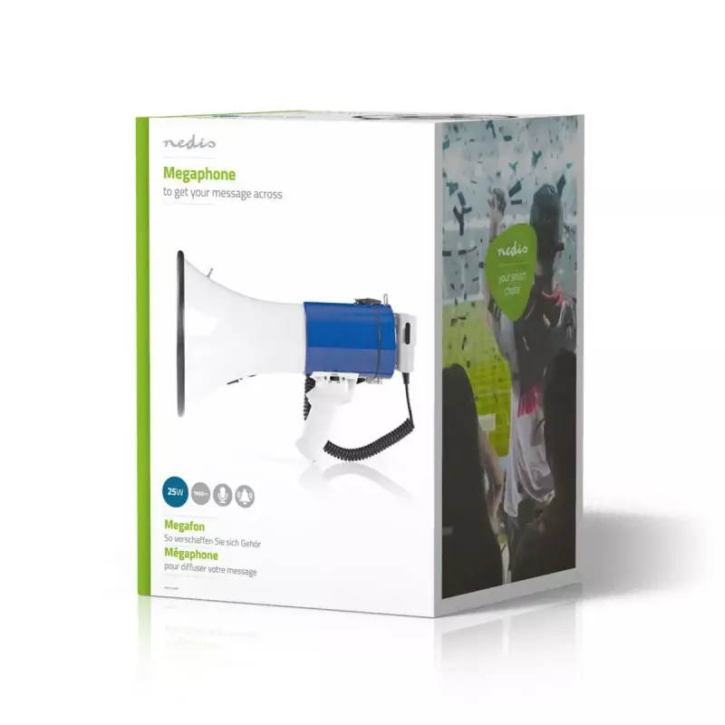 Megafon Nedis MEPH200WT Valge Sinine 20W 300m ulatus