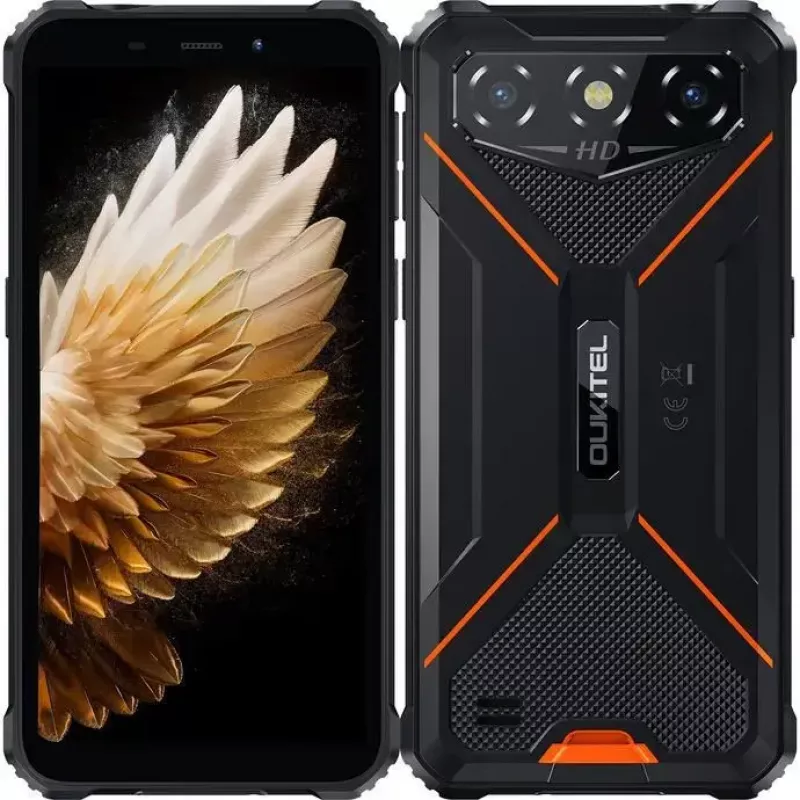 Oukitel G3 6 nutitelefon, 4 GB RAM, 128 GB, 6300 mAh, oranž