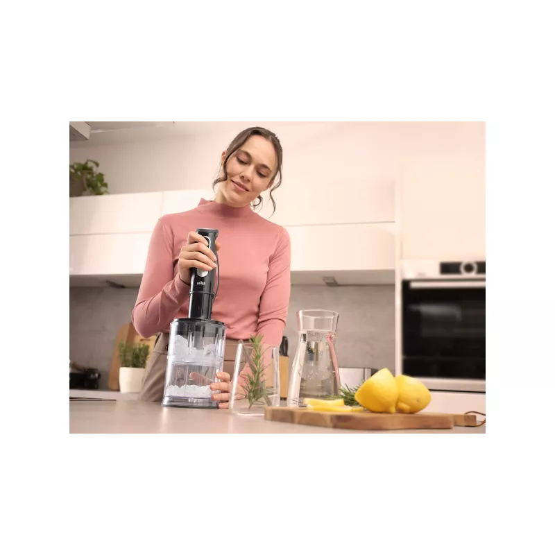 Braun MultiQuick 5 MQ55.254MBK 0,5 L saumikser 1000 W Must, Roostevaba teras