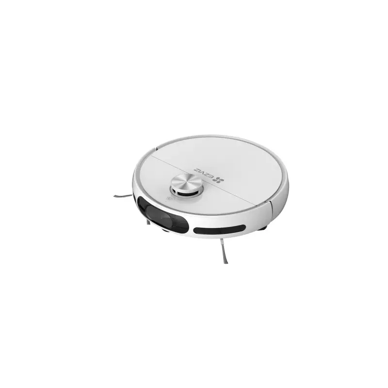 Robot tolmuimeja EZVIZ RS20 Pro — Li‑Ion 5200 mAh, 220 min tööaeg, 7200 Pa imemisvõimsus, isetühjenev alus, LiDAR-navigatsioon, 0,35 L tolmukott, märgpühkimine, valge
