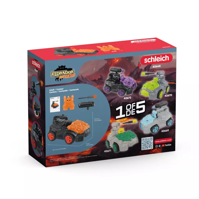 Vehicle Schleich ELDRADOR CREATURES Lava CrashMobile Mini Creature 7-12 aastat