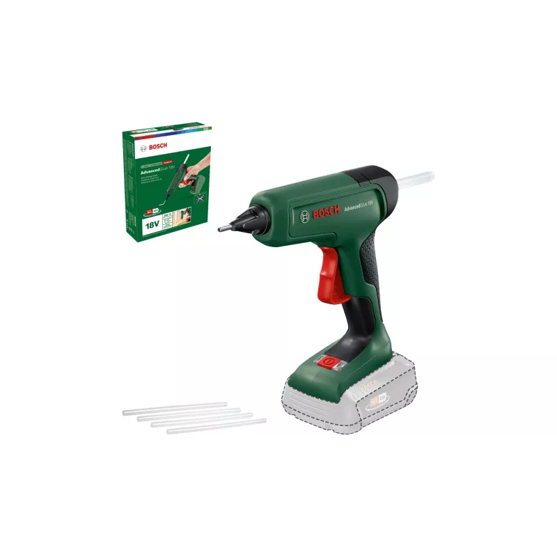 Liimipüstol Bosch AdvancedGlue 18V juhtmeta, 11 mm liimipulkadele