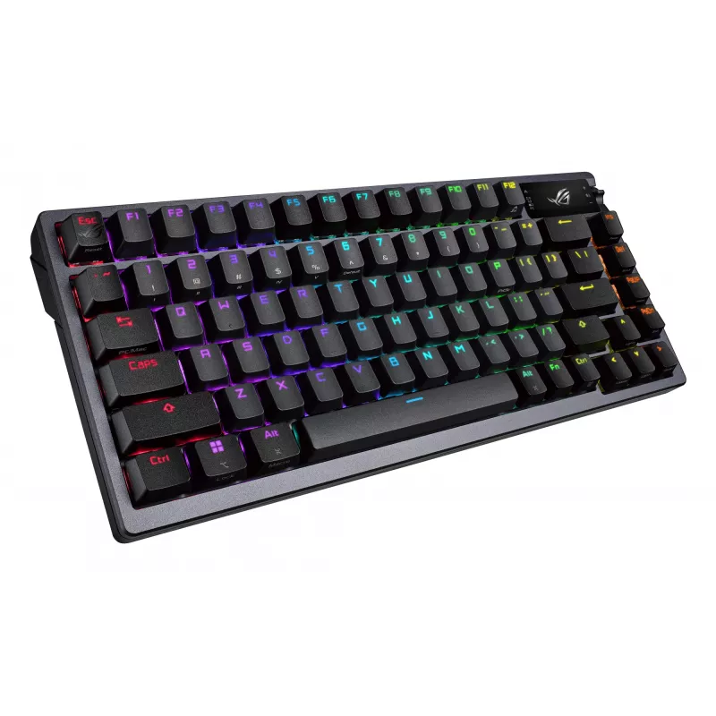 Juhtmevaba mehaaniline klaviatuur ASUS ROG Azoth Must — mudel 90MP0316-BKUA01, RGB taustvalgustus