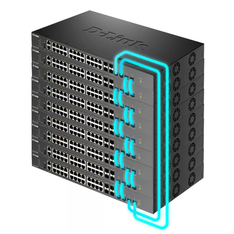 D-Link Layer 3 virnastatavad 10 Gigabit juhitavad kommutaatorid, juhitav, L3, Fast Ethernet (10/100), täisdupleks, püstikusse paigaldamine