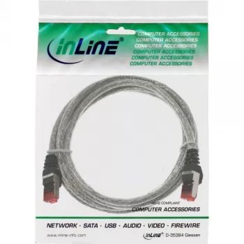 Etherneti patch-kaabel InLine Cat.6 S/FTP PiMF 250MHz RJ-45–RJ-45 PVC läbipaistev 5 m