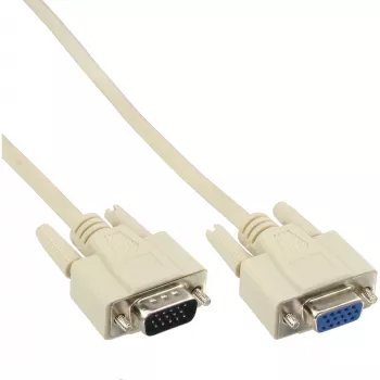 VGA-kaabel InLine 17732 15 HD isane emane beež 2 m