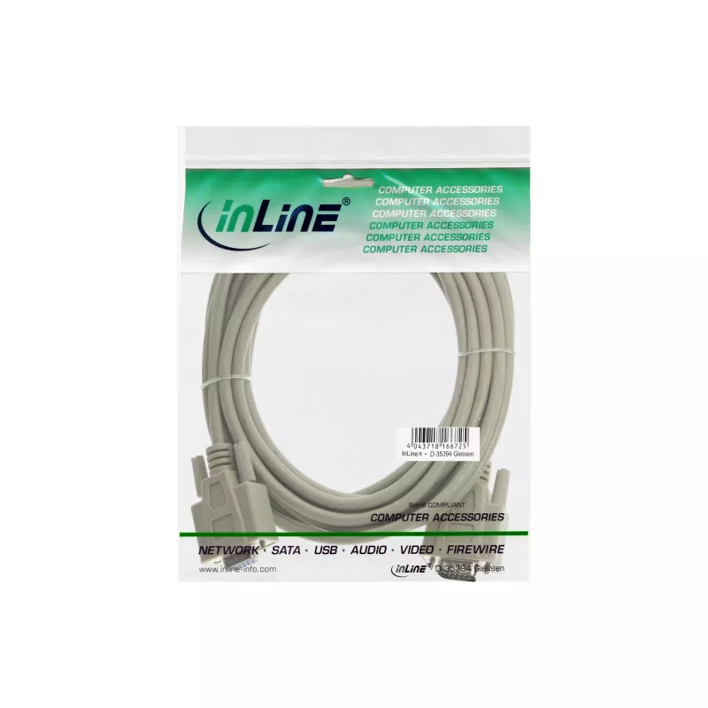 VGA-kaabel InLine 17732 15 HD isane emane beež 2 m