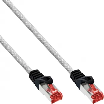 patch-kaabel InLine S/FTP PiMF Cat6 250MHz RJ-45–RJ-45 PVC läbipaistev 0,25 m