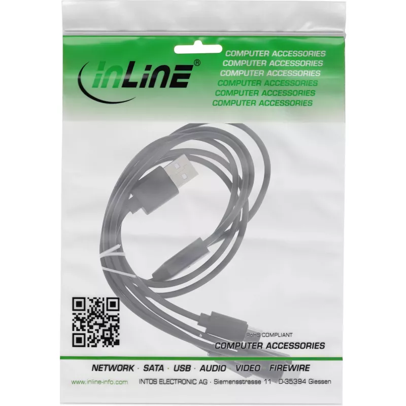 InLine USB 4in1 Y-laadimiskaabel, 1x USB-A-pistik kuni 4x USB-C isane, must, 0,5 m