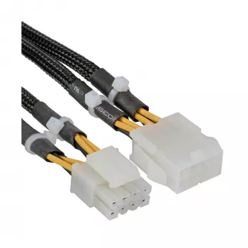 InLine toitepikendus sisemine 2x4pin isane / 8 Pin emane emaplaat 0,30m