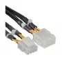 InLine toitepikendus sisemine 2x4pin isane / 8 Pin emane emaplaat 0,30m
