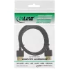 InLine High Speed HDMI-kaabel Ethernetiga, AM/AM, üliõhuke, must/kuldne, 0,5m