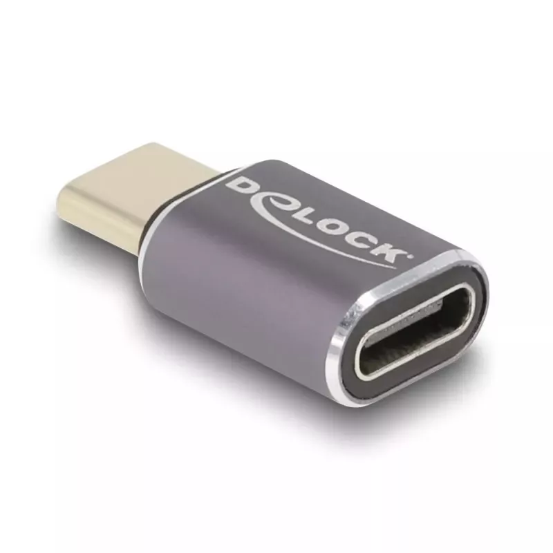 DeLOCK USB-adapter, 40 Gbps, USB USB-C, PD 3.0, 100 W, isane emasele, pordisäästja, 8K, 60 Hz, metallist