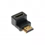 InLine HDMI adapter isane/emane allapoole nurga all kullatud kontaktidega, 4K2K