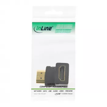 InLine HDMI adapter isane/emane allapoole nurga all kullatud kontaktidega, 4K2K