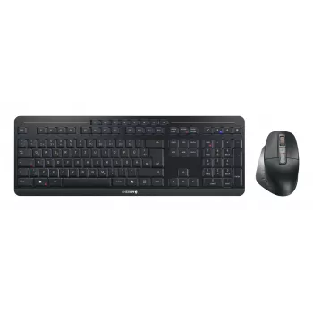 CHERRY Stream desktop ultimate klaviatuur Hiir kaasas Kodu/Kontor USB + RF traadita + Bluetooth QWERTZ Saksa Must