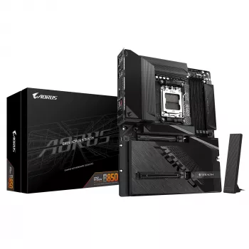 Emaplaat GIGABYTE B850 AORUS STEALTH — ATX, Socket AM5, AMD B850, DDR5 kuni 8200 MHz (OC), 14+2+2 VRM, 2xPCIe5.0, 2xPCIe4.0 M.2, Wi‑Fi 7, 5GbE