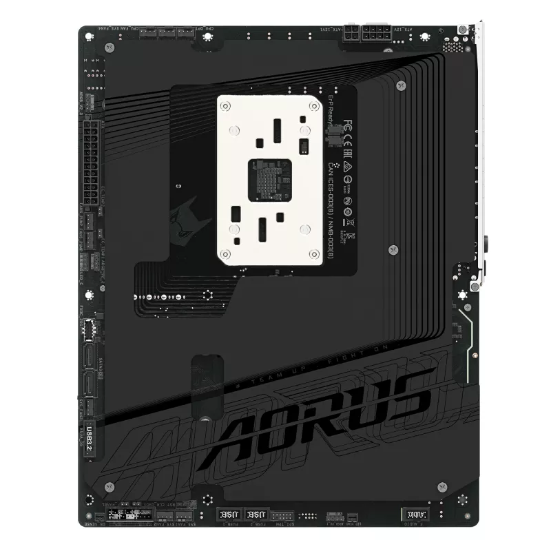 Emaplaat GIGABYTE B850 AORUS STEALTH — ATX, Socket AM5, AMD B850, DDR5 kuni 8200 MHz (OC), 14+2+2 VRM, 2xPCIe5.0, 2xPCIe4.0 M.2, Wi‑Fi 7, 5GbE