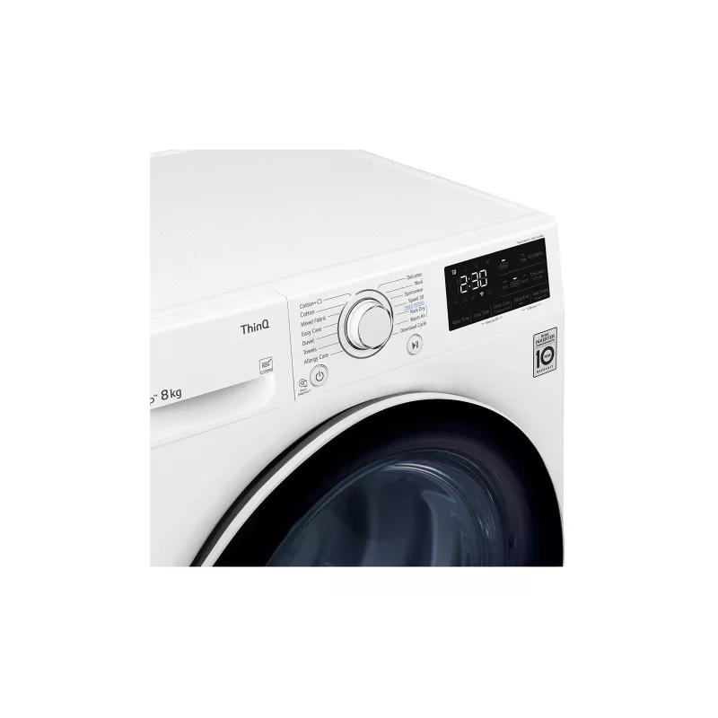 LG RH80V3AV6N kuivati Eraldiseisev Eestlaetav 8 kg Valge