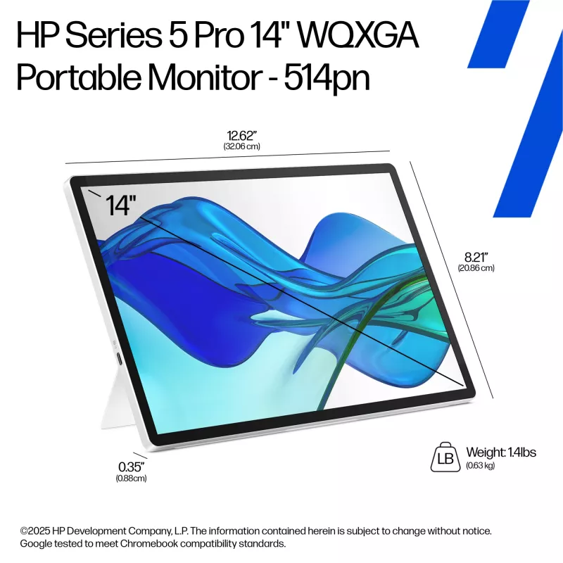 HP Series 5 Pro 14-tolline WQXGA kaasaskantav monitor - 514pn