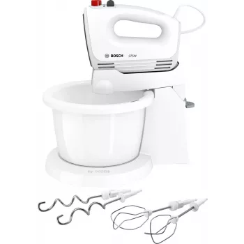 Bosch MFQ2600G käsisegisti koos alusega ja kausiga 375 W valge
