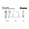 Monitor IIYAMA ProLite T2252MSC-W2AG 21,4-tolline (54,5 cm) Full HD 1920x1080 LCD puuteekraan, 5 ms, USB 3.2 jaotur, kõlarid, VESA, valge