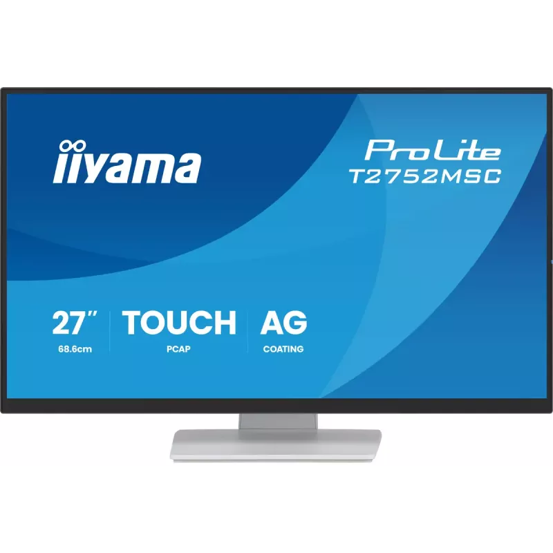 27 tolline IIYAMA ProLite T2752MSC-W1AG puutetundlik LCD monitor 1920 x 1080 Full HD valge, 5 ms, USB 3.2 Gen1, kõlarid, VESA