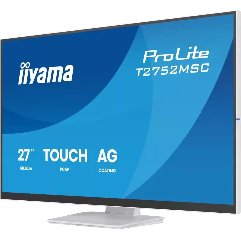 27 tolline IIYAMA ProLite T2752MSC-W1AG puutetundlik LCD monitor 1920 x 1080 Full HD valge, 5 ms, USB 3.2 Gen1, kõlarid, VESA