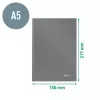 Leitz Notebook Solid Hardcover A5 ruuduline 90 g 80 lehte, monokroomne, sinine, A5, 80 lehte, läikiv, 80 g/m²