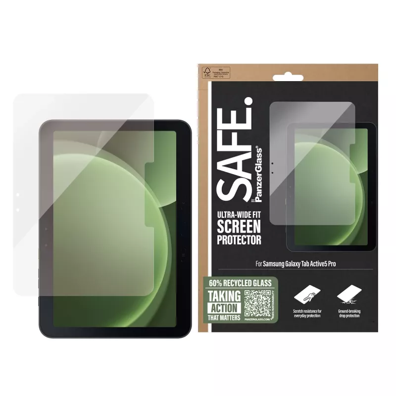 PanzerGlass SAFE. by ® ekraanikaitse Samsung Galaxy Tab Active5 Pro | Ülilai sobivus